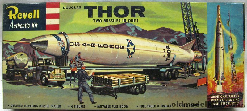 Revell 1/110 Douglas Thor/Thor-Able Missile - with Truck and Trailer 'S' Issue, H1823-129 plastic model kit